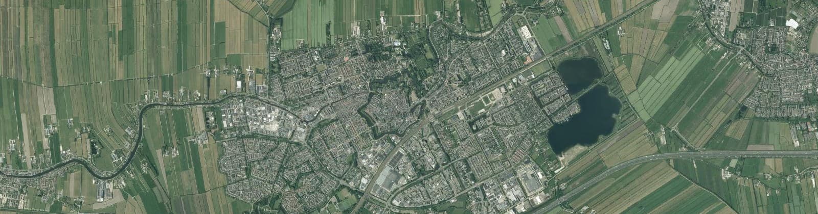 Luchtfoto van Wijk 01 Woerden-Midden