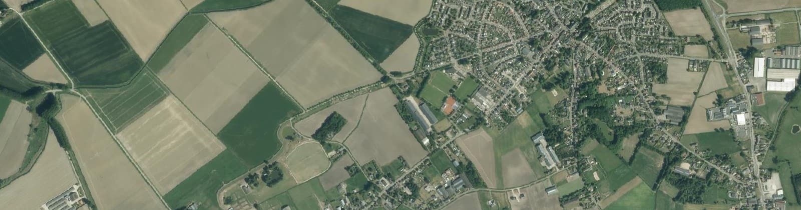 Luchtfoto van Sint Jansteen