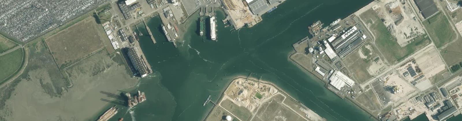 Luchtfoto van Sloegebied