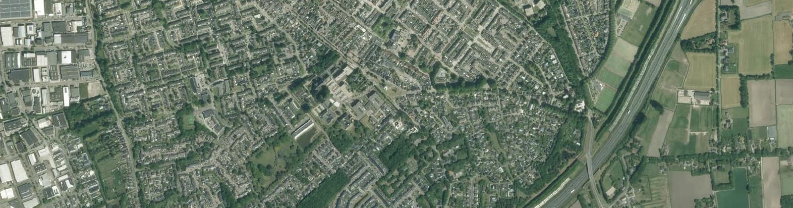 Luchtfoto van Zuid woongebied
