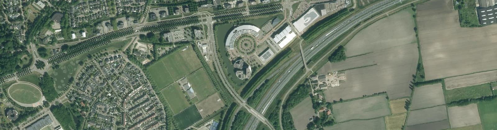 Luchtfoto van Zuid bedrijventerrein Oost
