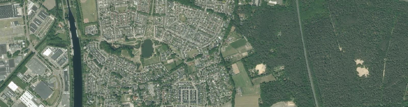 Luchtfoto van Wijk 14 Brouwhuis