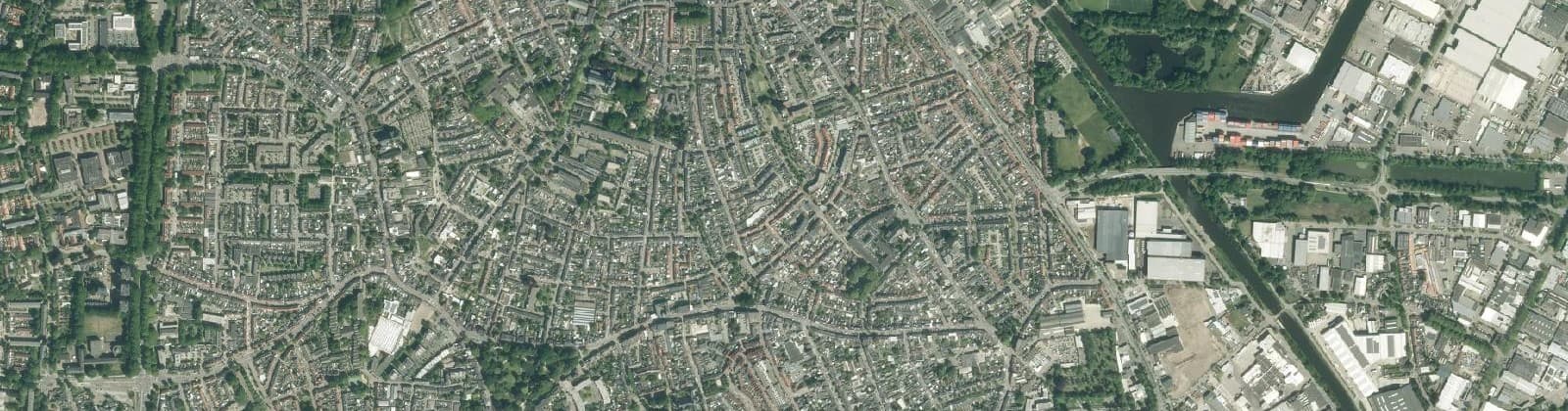 Luchtfoto van Kanaalzone