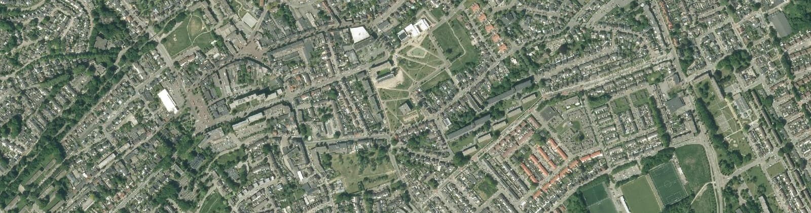 Luchtfoto van Wijk 12 Hoensbroek - De Dem