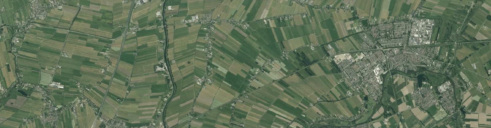 Luchtfoto van Nieuwland buitengebied