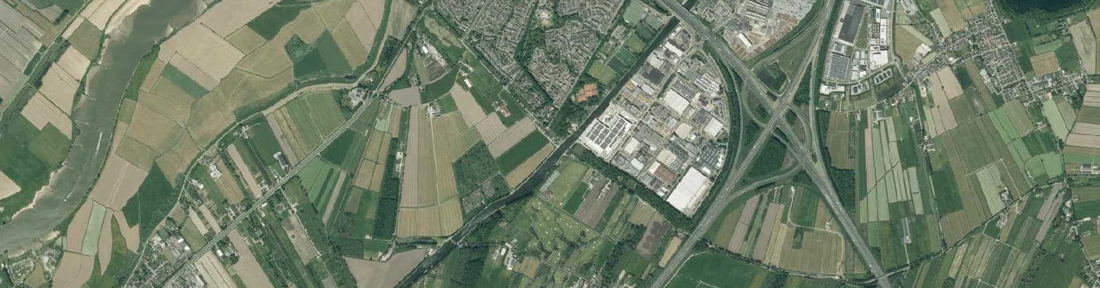 Luchtfoto van Vianen buitengebied