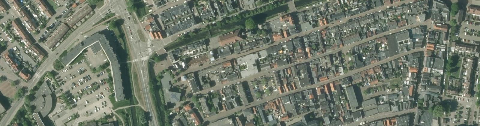 Luchtfoto van Leerdam centrum