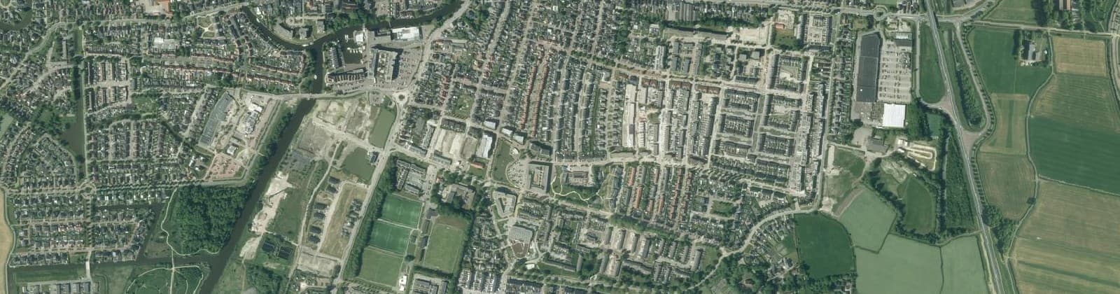 Luchtfoto van Appingedam-Oost